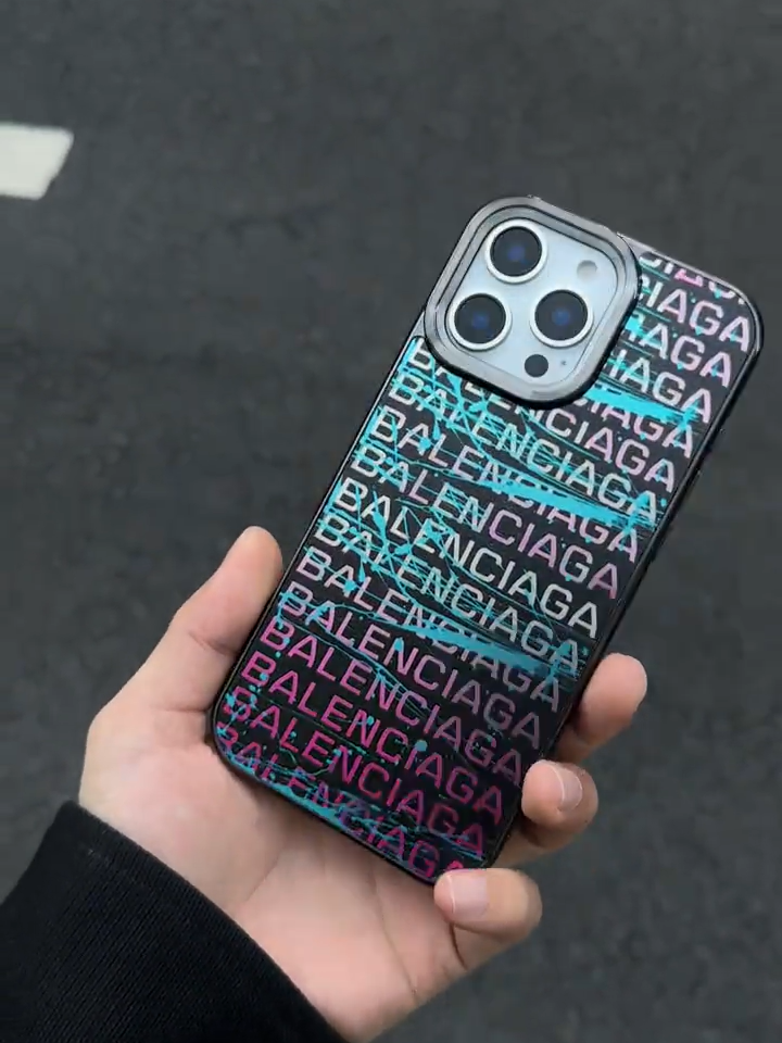 巴黎世家電鍍反光炭纤紋手機殼-ZUIHANG SHOP